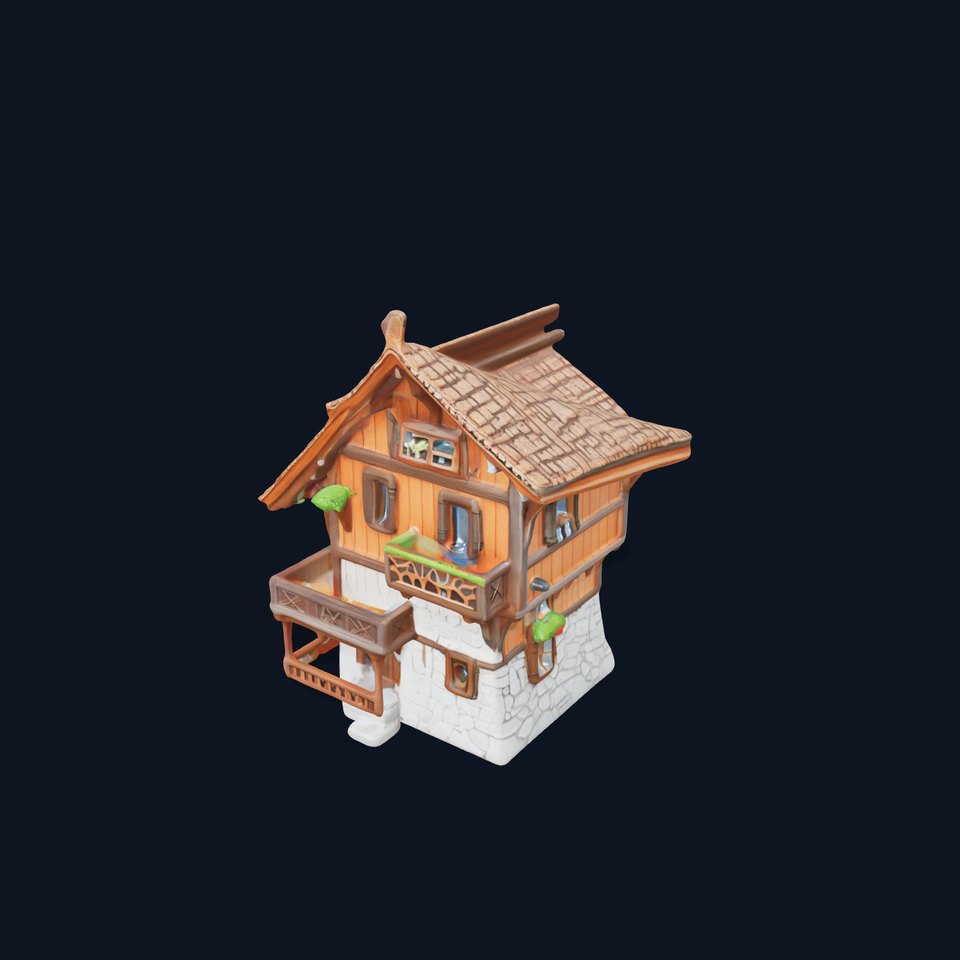 Rustic Wooden House model pack